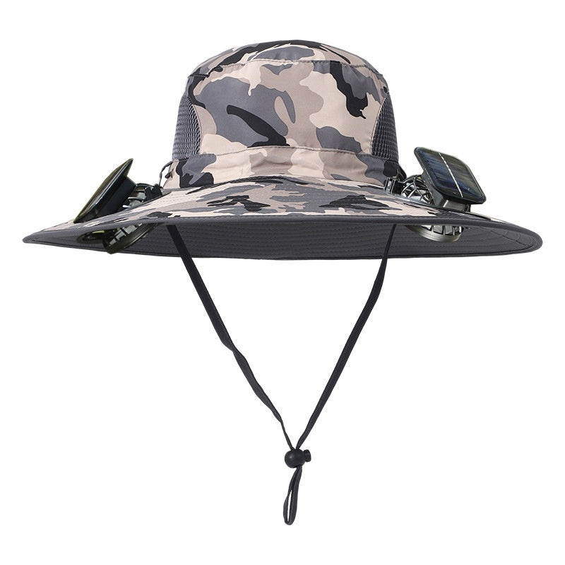 Solar Fan Rechargeable Brim Hat
